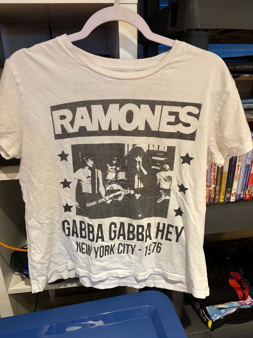 Ramones Gabba Gabba Hey New York City 1976 Graphic Band T-Shirt Size S